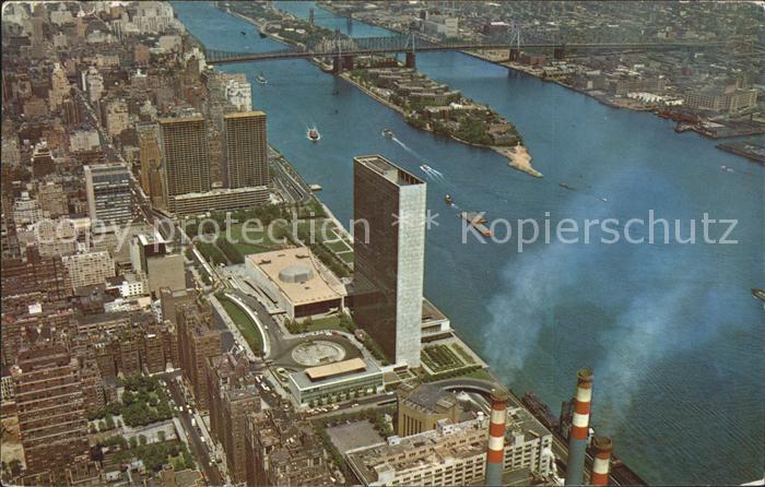 New York City Fliegeraufnahme United Nations St. Bridge