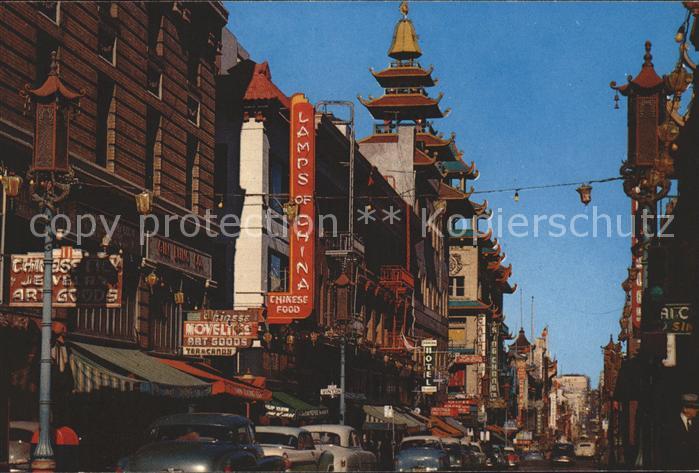 San Francisco California Grant Avenue Chinatown Autos