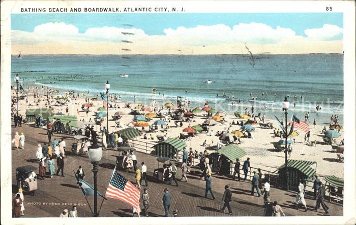 Atlantic City New Jersey Bathing Beach