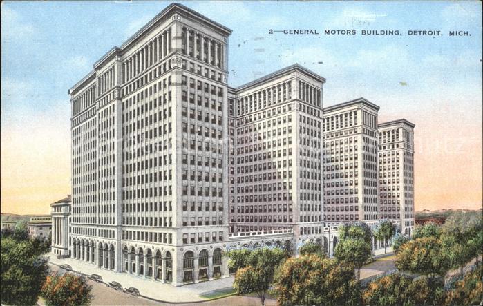 Detroit Michigan General Motors Building