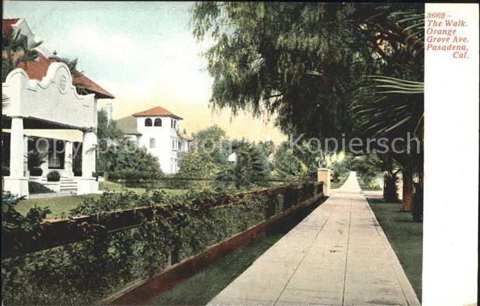 Pasadena California Orange Grove Avenue