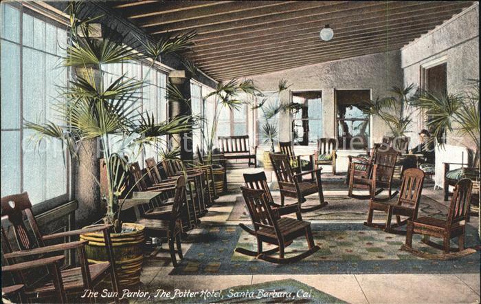 Santa Barbara California Potter Hotel Sund Parlor