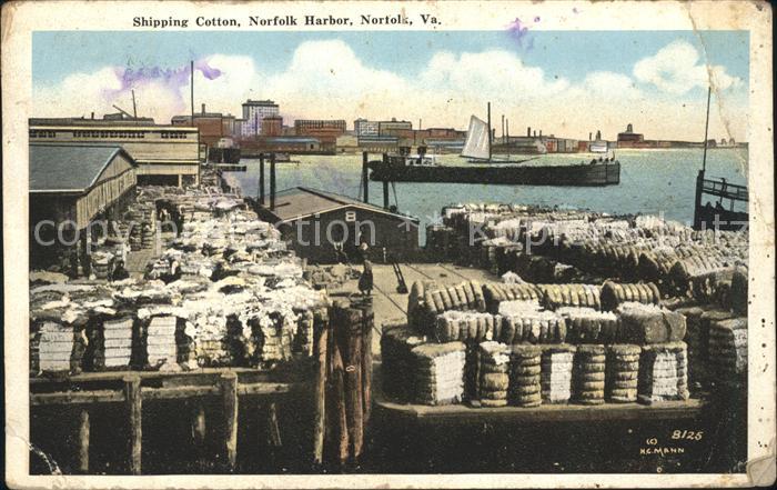 Norfolk Virginia Shipping Cotton Harbor
