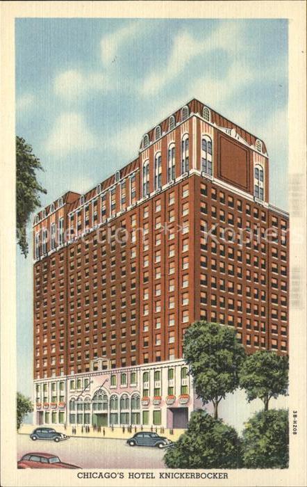 Chicago Illinois Hotel Knickebocker Cars