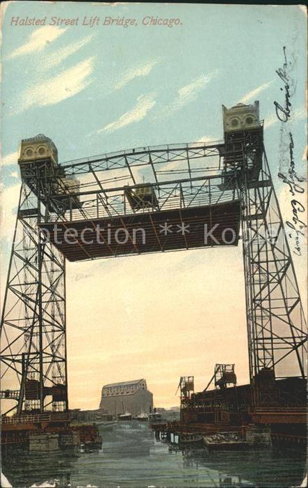 Chicago Illinois Halsted Street Lift Bridge