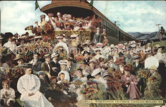 Los Angeles California Wild Flower Excusion Gruppenfoto Colorado Midland