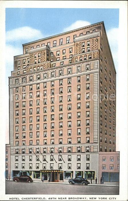 New York City Hotel Chesterfield Cars