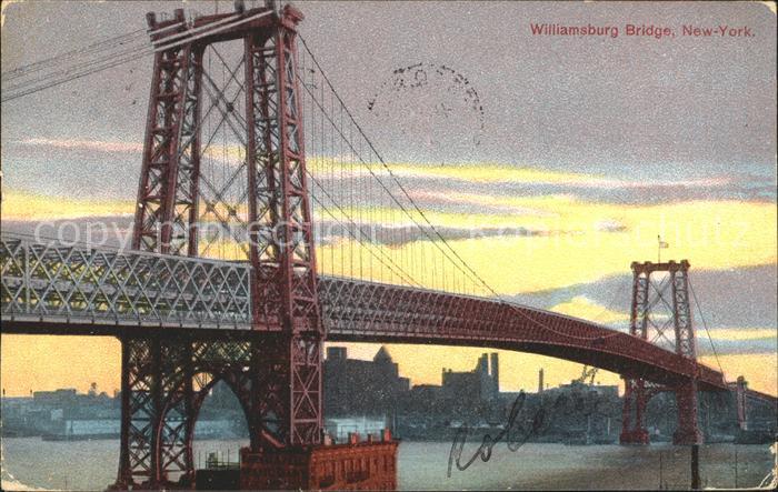 Bruecken Bauwerke Williamsburg Bridge New-York