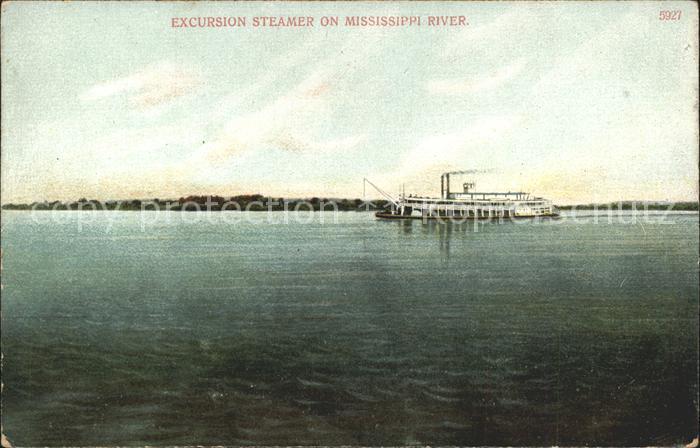 Dampfer Binnenschifffahrt Excursion Steamer Mississippi River