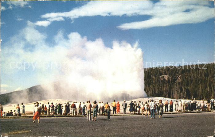 Geysire Vulcans Geysers Vulkane Old Faithful Geyser Yellowstone Nationa