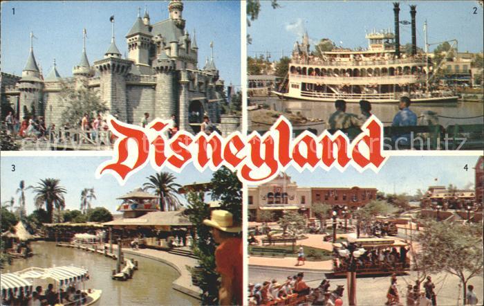 Disneyland California Sleeping Beauty's Castle Mark Twain Jungle River Town Squa