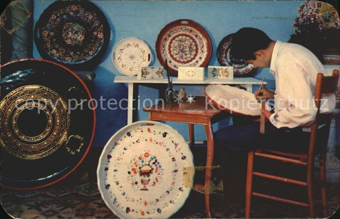 Handwerk Tellermalerei Indian Lackers Lacas Mich