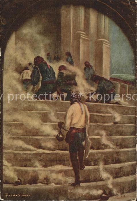 Indianer Native American Worshipping on the Steps St. Thomas Chu