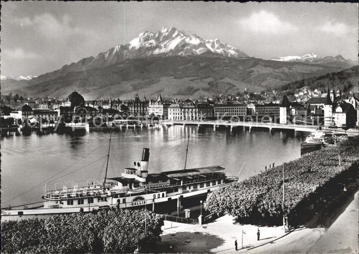 Dampfer Binnenschifffahrt Gallia Luzern Pilatus Ausstellung für L