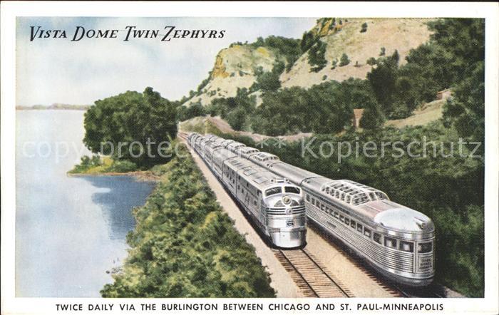 Eisenbahn Vista Dome Twin Zephyrs