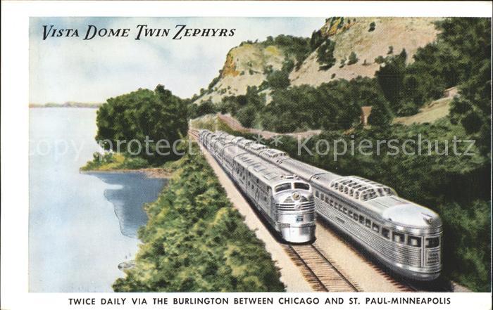 Eisenbahn Vista Dome Twin Zephyrs Mississippi Riv