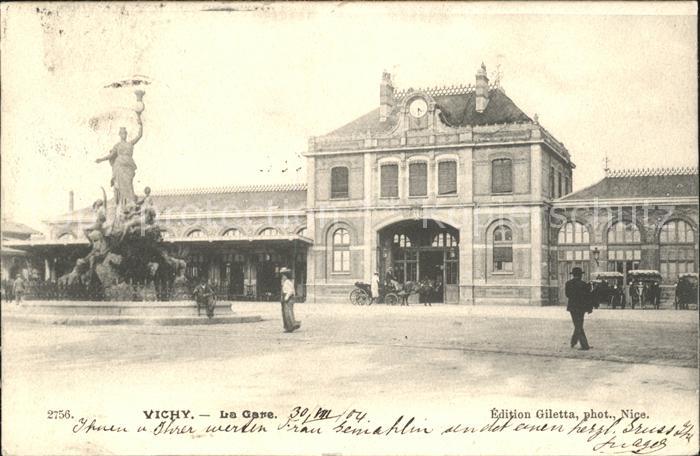 Vichy Allier La Gare Monument Bahnhof