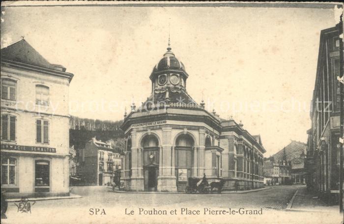 Spa Liege Le Pouhon et Place Pierre le Grand