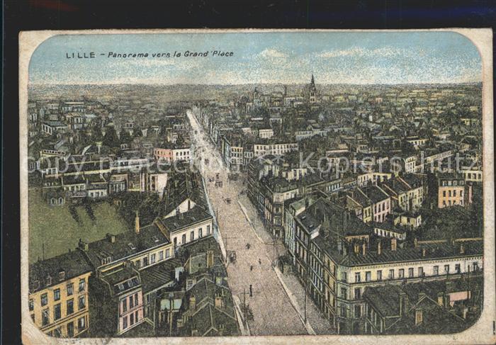 Lille Nord Panorama vers la Grande Place