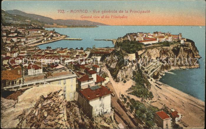 Monaco Vue generale de la Principaute Rocher