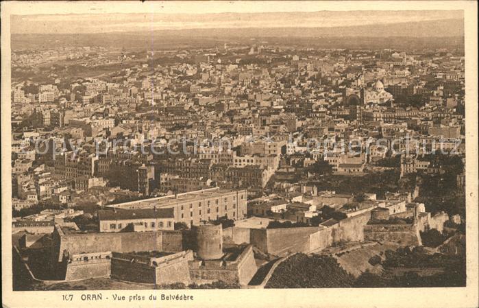 Oran Algerie Vue prise du Belvedere