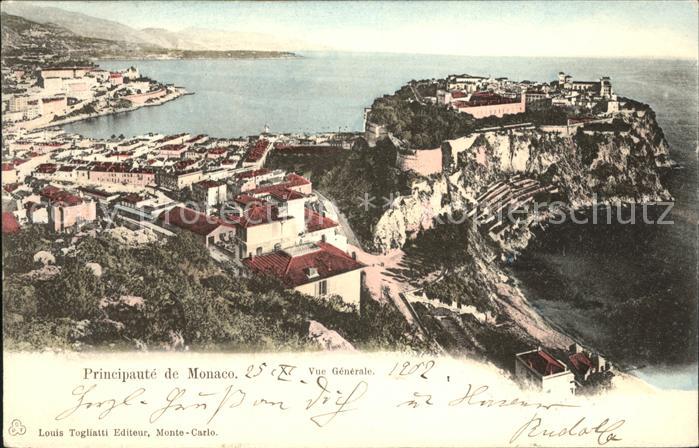 Monaco Vue generale de la Principaute Le Roche