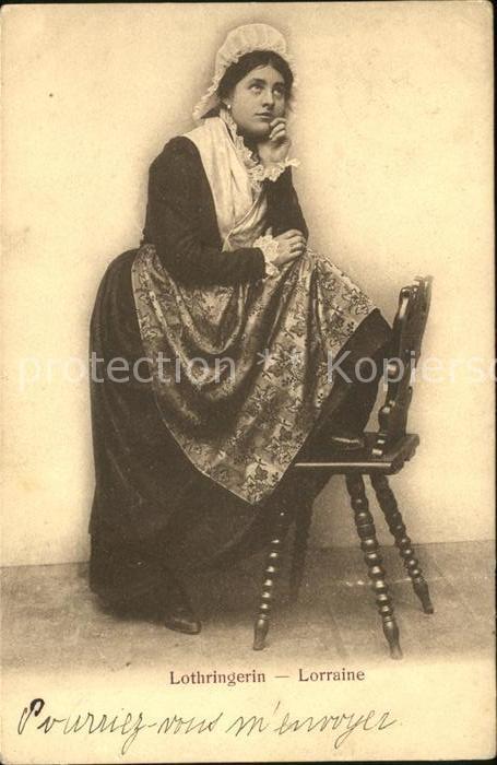 Trachten Frankreich Lothringerin Lorraine