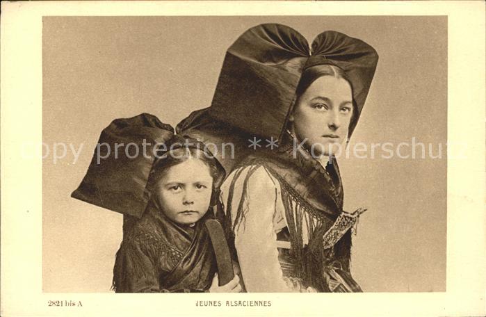 Trachten Alsace Jeunes Alsaciennes Elsässerin