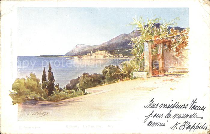 Menton Alpes Maritimes Peinture Cote d Azur Kuenstlerkarte