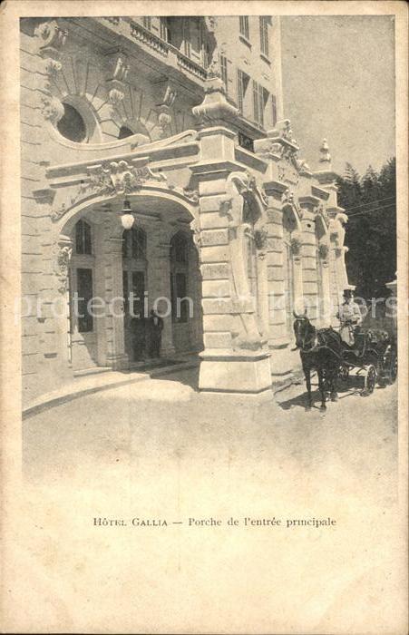 Cannes Alpes-Maritimes Hotel Gallia Porche de l'entree princip