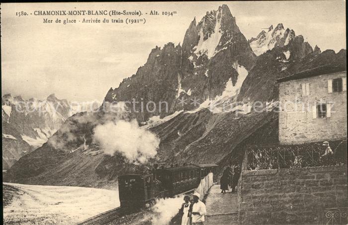 Chamonix Mer de glace Train Chemin de Fer du Mon