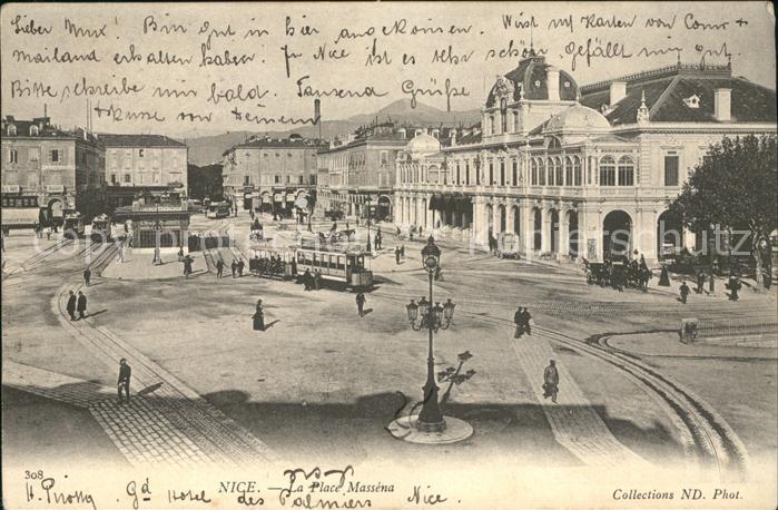Nice Alpes Maritimes Place Massena Tram
