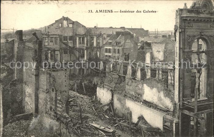 Amiens Interieur des Galeries Ruines Grande Gu