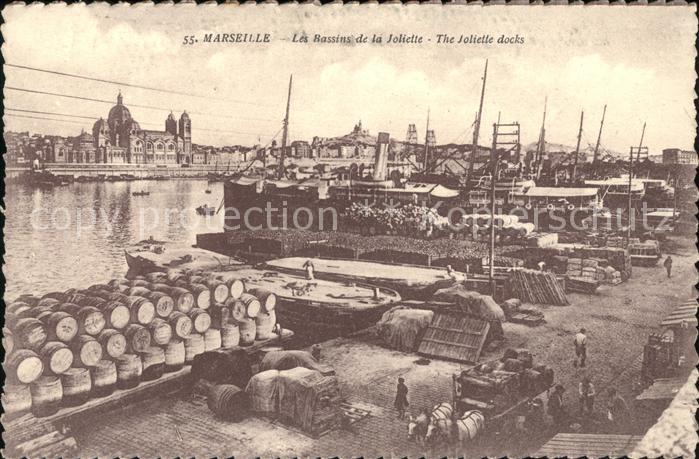 Marseille Bouches-du-Rhone Bassins de la Joliette Bateaux Docks