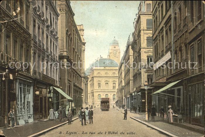 Lyon France Rue de l Hotel de Ville
