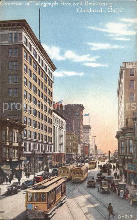 Oakland California Junction of Telegraph Avenue and Broadway