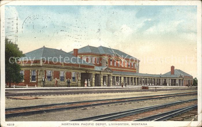 Livingston Montana Northern Pacific Depot Railway