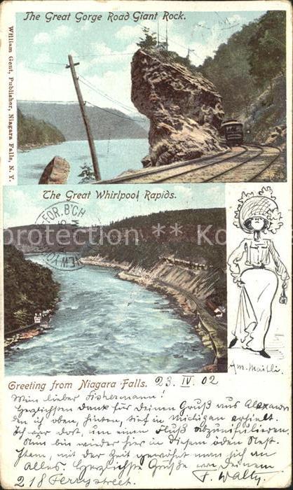 Niagara Falls New York Great Gorge Road Giant Rock Whirpool Rapids