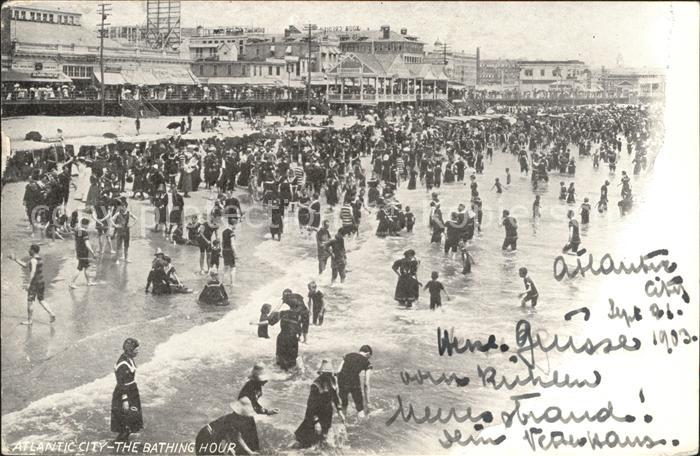 Atlantic City New Jersey Bathing Hour Beach