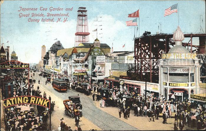 Coney Island New York Japanese Tea Garden Great Divide Dreamland Vergnuegungspar