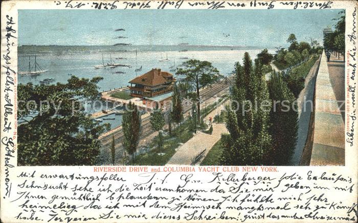 New York City Riverside Drive Columbia Yacht Club