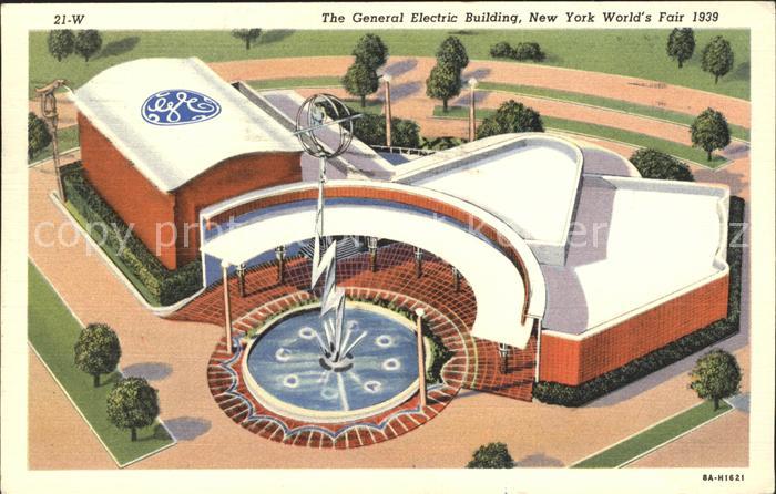 New York City New York World s Fair General Electric Building Illustration