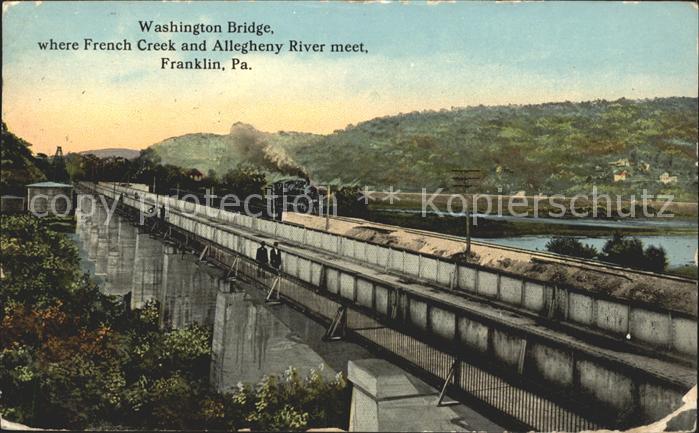 Franklin Pennsylvania Washington Bridge French Creek Allegheny River