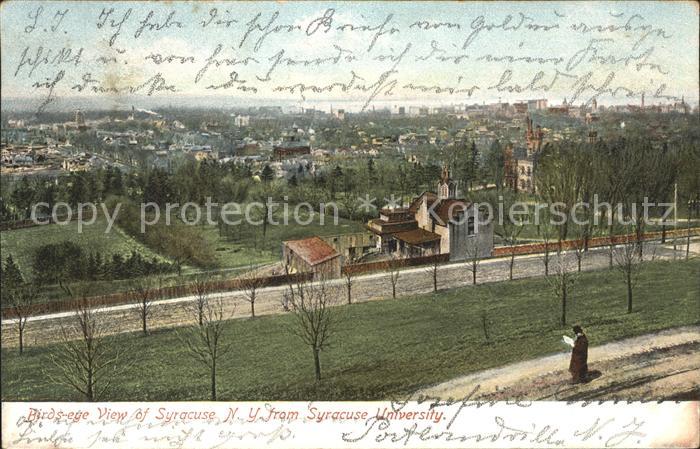 Syracuse New York Birdseye view from University