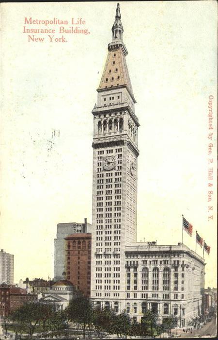 New York City Metropolitan Life Insurance Building Skyscraper