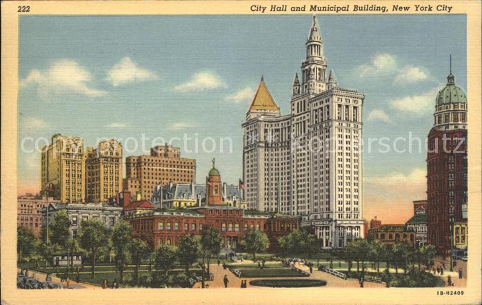 New York City City Hall and Municipal Building Skyscraper
