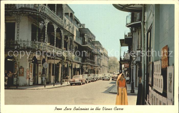 New Orleans Louisiana Street Scene in the Vieux Carre French Quartier