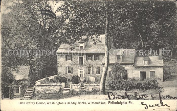 Philadelphia Pennsylvania Old Livezey House Washington's Headquarters Wissahicko