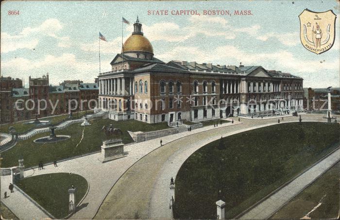 Boston Massachusetts State Capitol Wappen