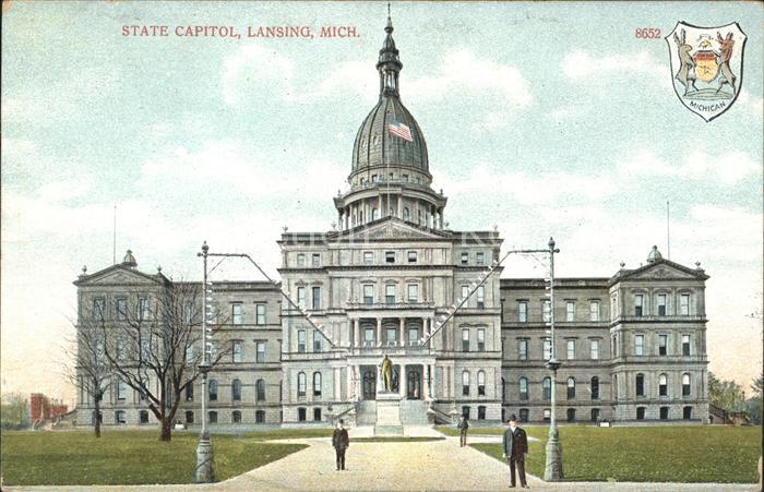 Lansing Michigan State Capitol Wappen